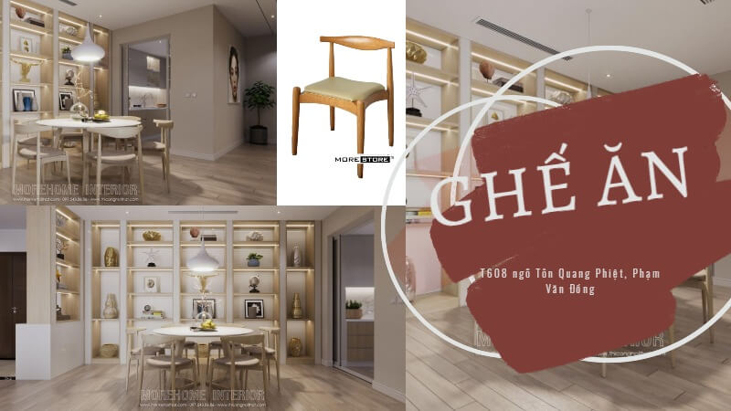 Ghế ăn tân cổ điển cho chung cư đẹp 